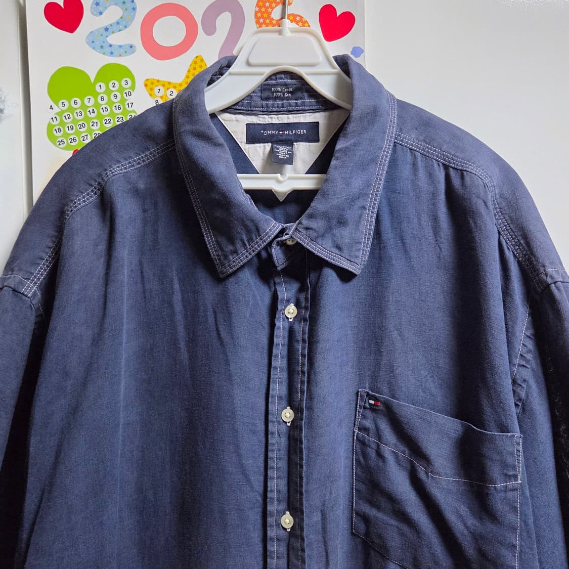 타미힐피거 린넨 반소매 셔츠 상품이미지1