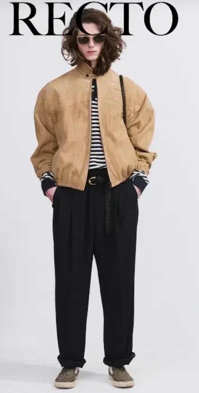 렉토 스웨이드 해링턴 점퍼 M 상품이미지1