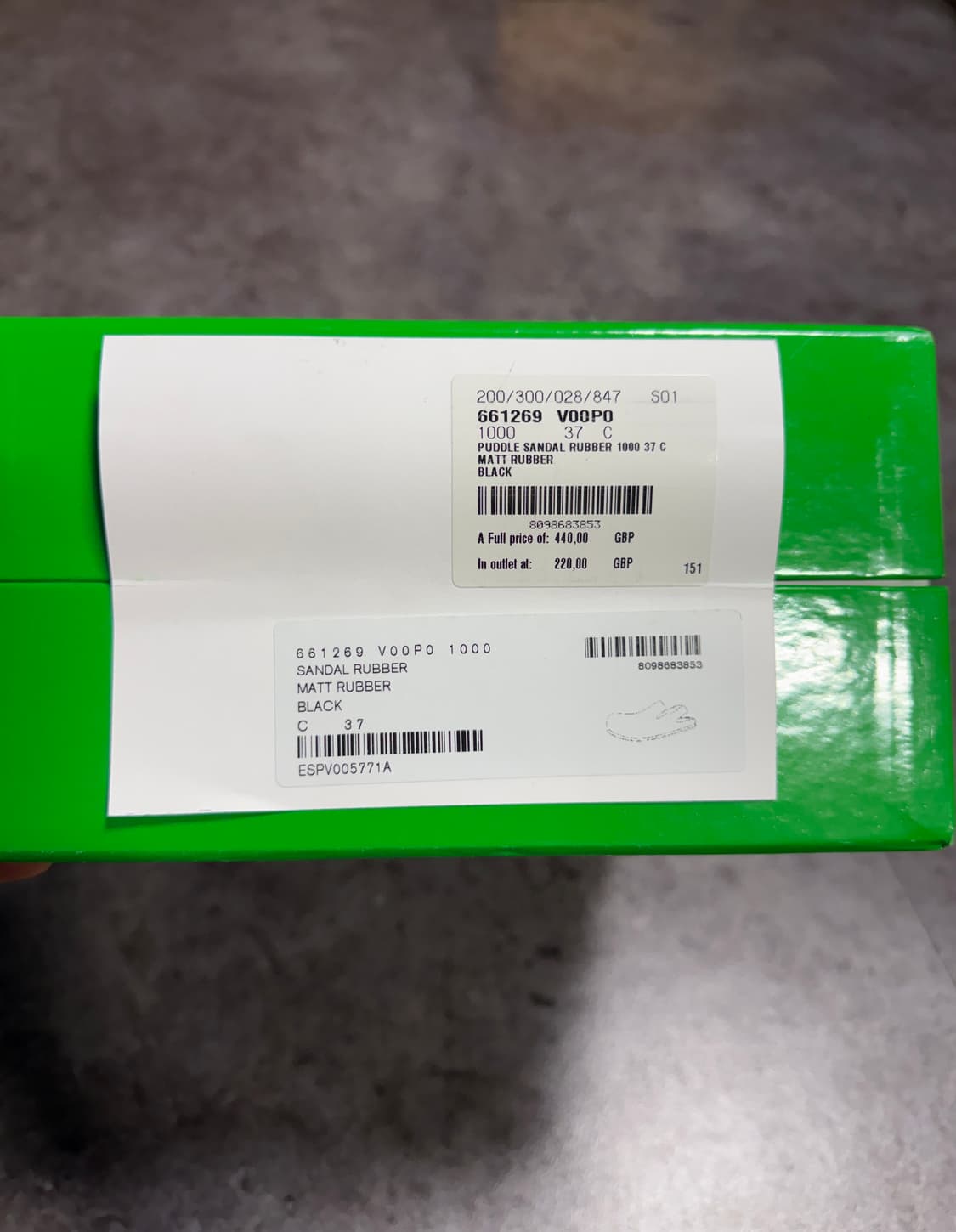 보테가베네타 퍼들샌들 37 풀박스 상품이미지5