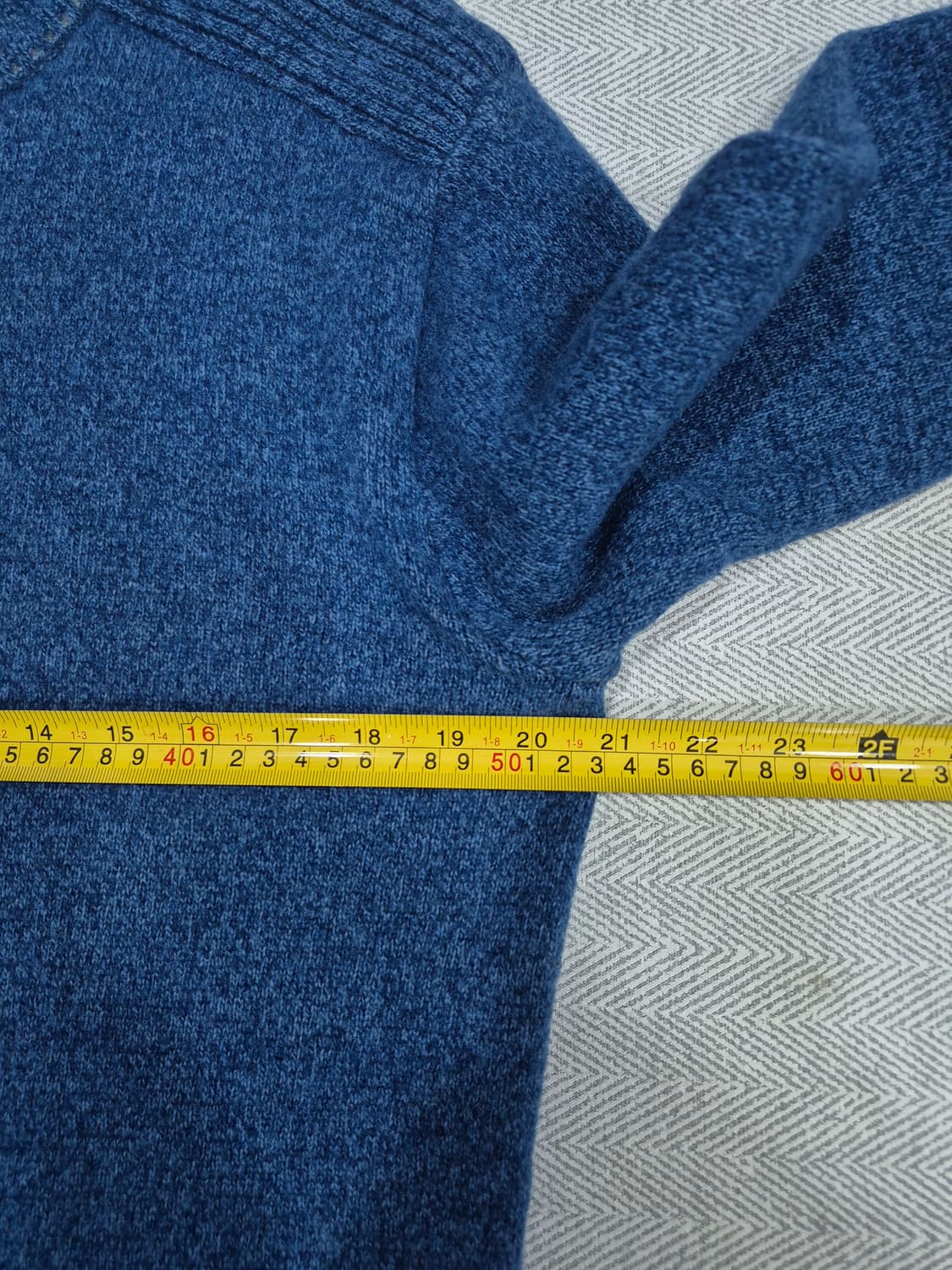 캠브리지맴버스 블루 하프넥 니트 스웨터 남성 95사이즈 상품이미지7