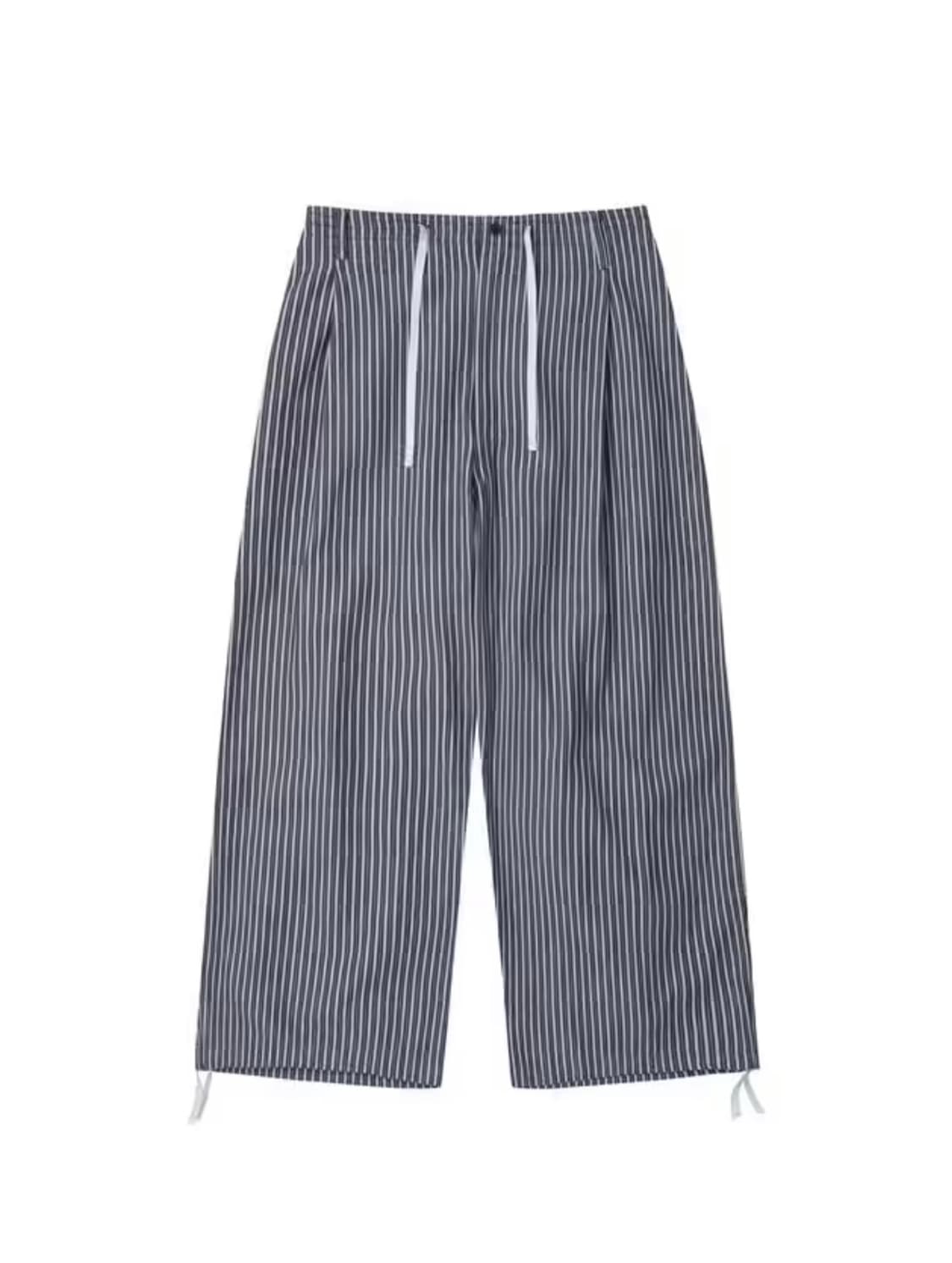 (82)헤드메이너 X 커스텀멜로우 인디고 스트라이프 주도 팬츠 상품이미지4