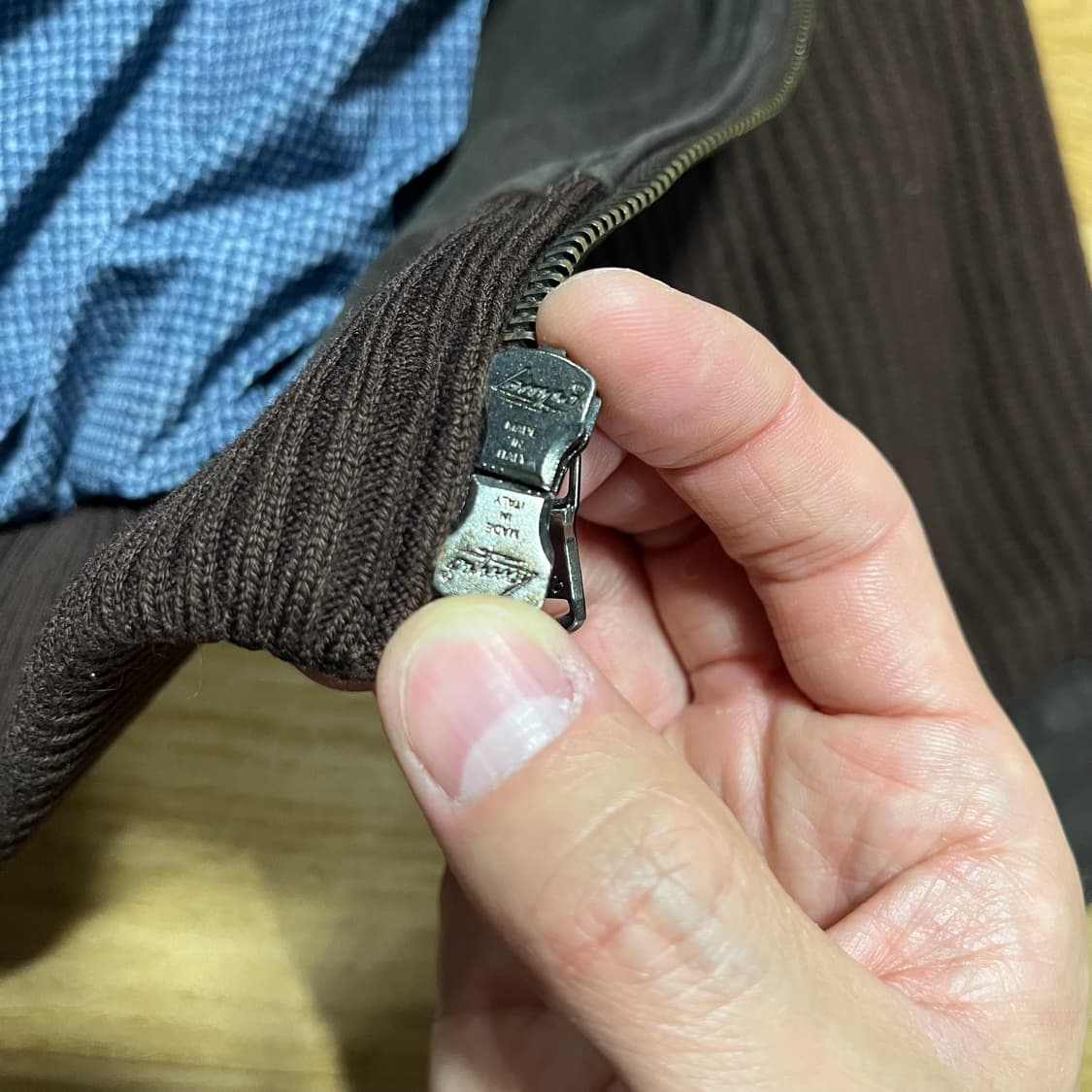 [95] 빨질레리 니트 가죽자켓 상품이미지8