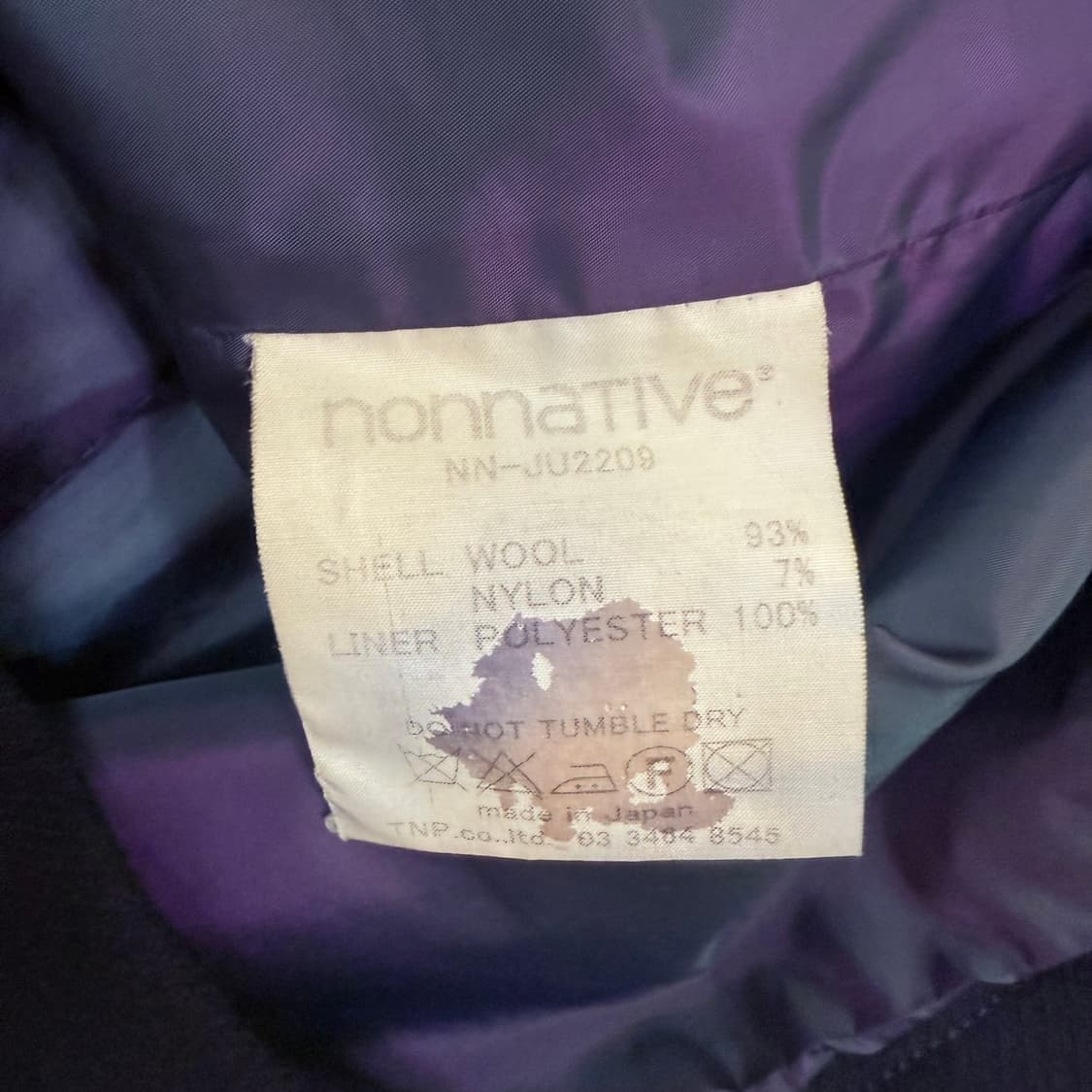 nonnative 논네이티브 울나일론 라이트멜튼 포터 코트 상품이미지6