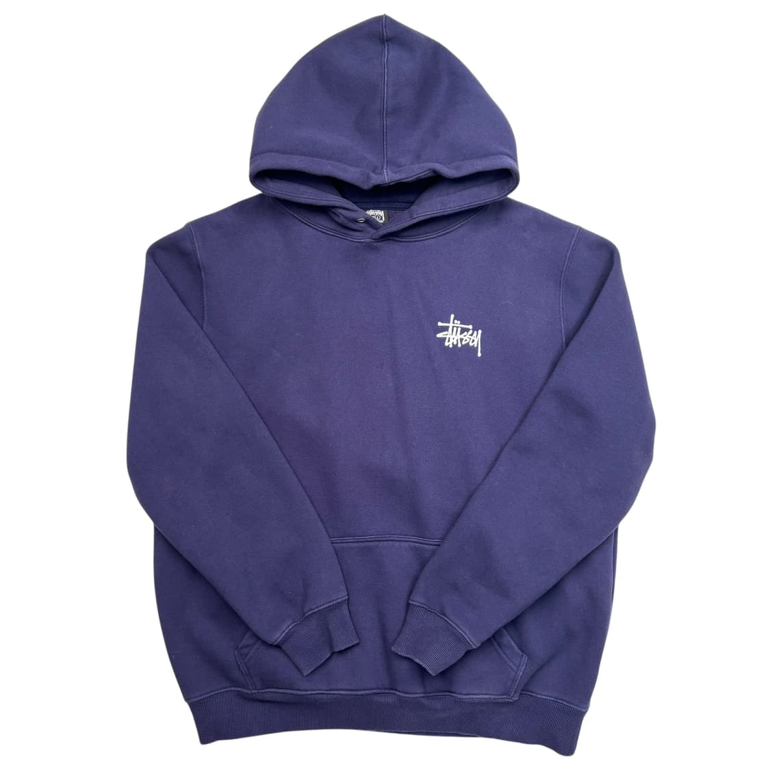 스투시 베이직 빅 로고 네이비 후드티 L 상품이미지4