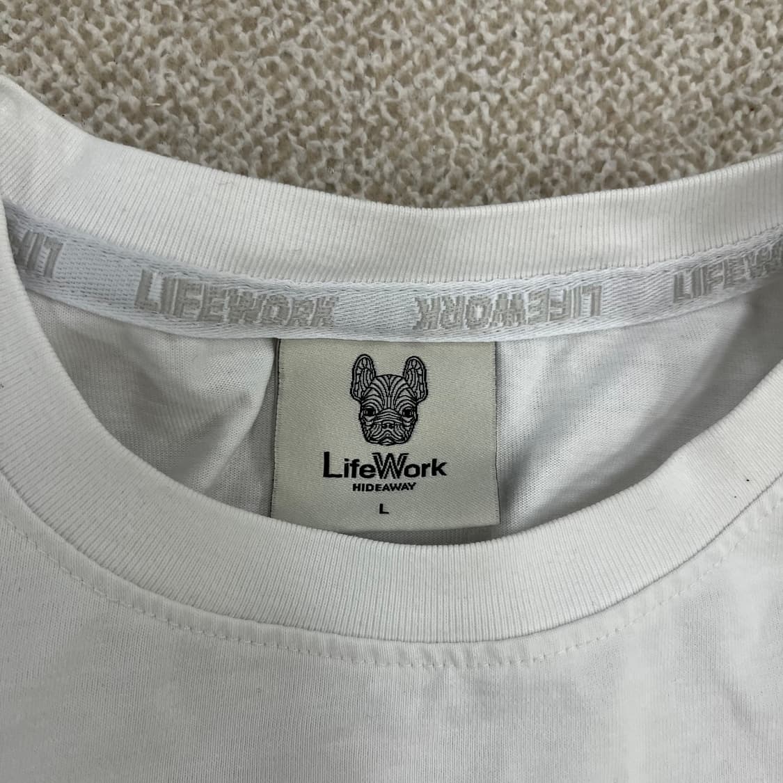 L 라이프워크 로고 반팔 티셔츠 0224M 상품이미지2