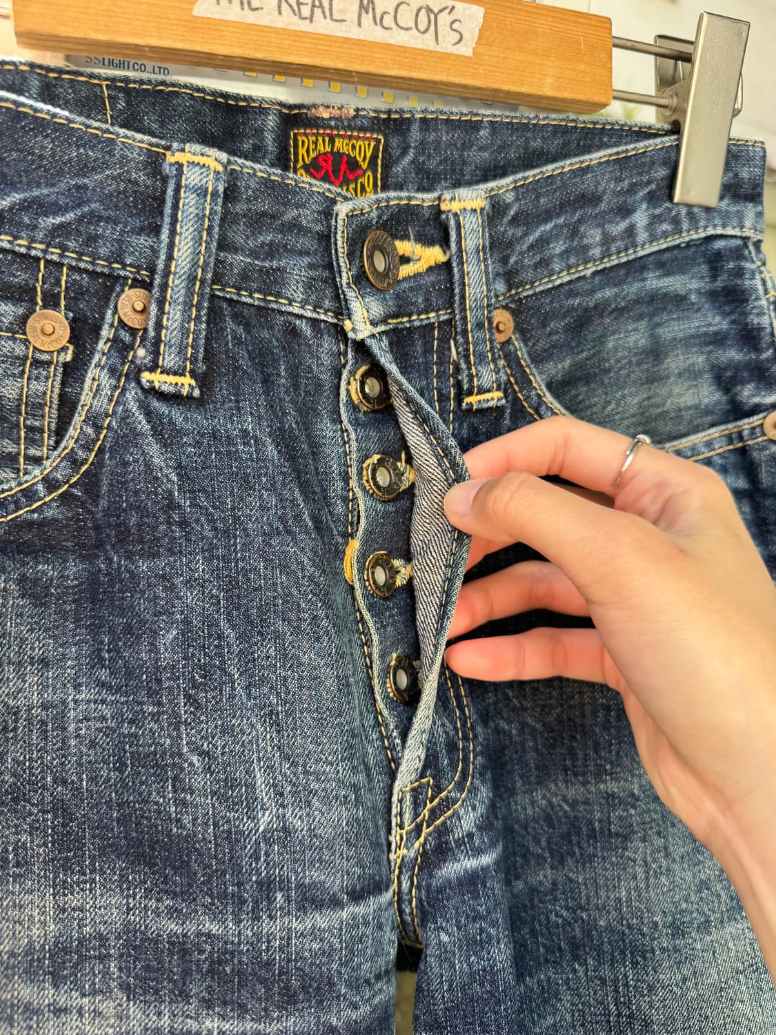 리얼맥코이 셀비지 데님 팬츠 상품이미지4