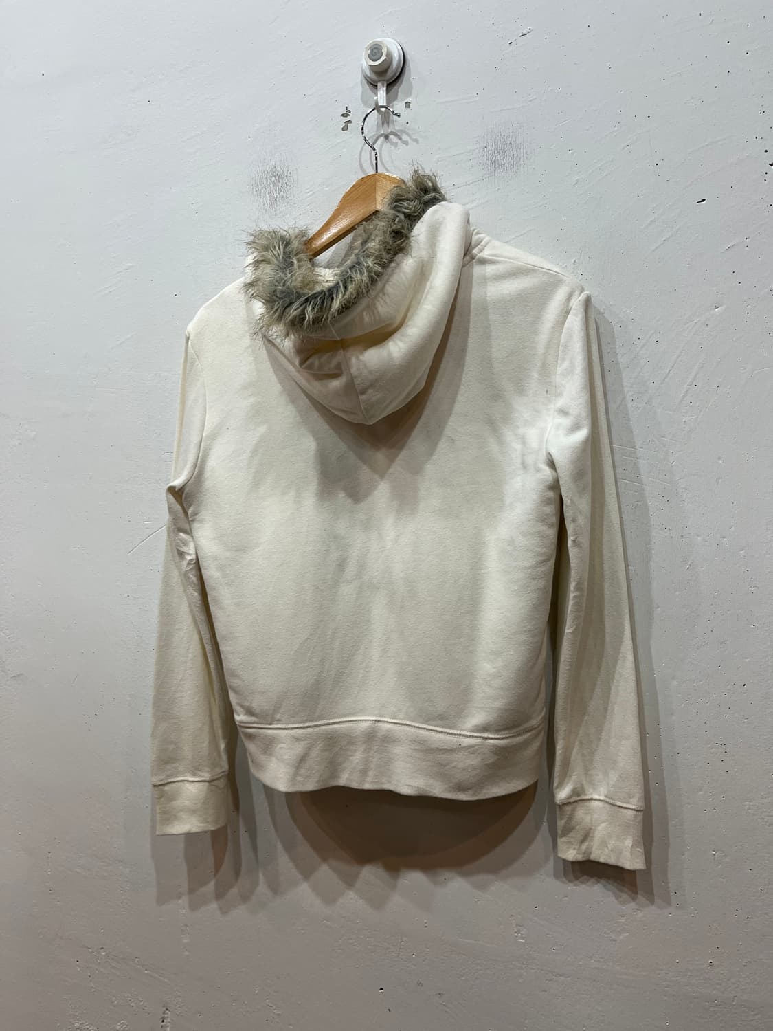 GAP 갭 y2k 퍼 이너플리스 핑크로고 후드집업  상품이미지2