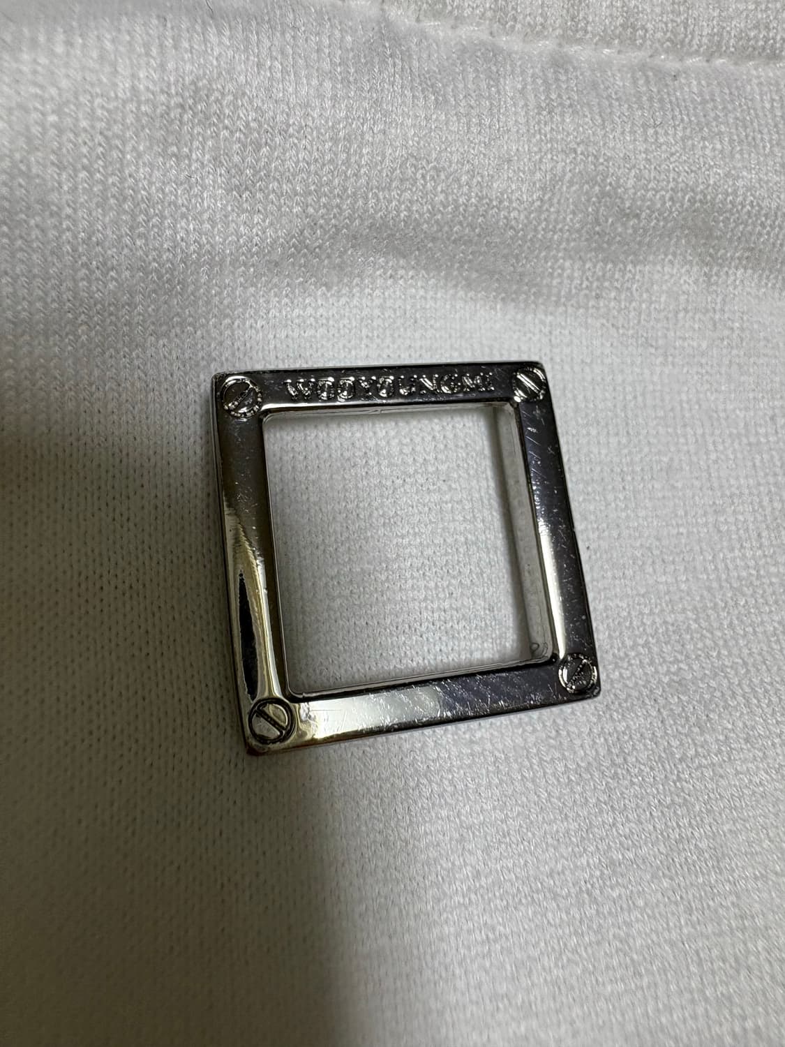 우영미 백로고 반팔티 화이트 상품이미지6