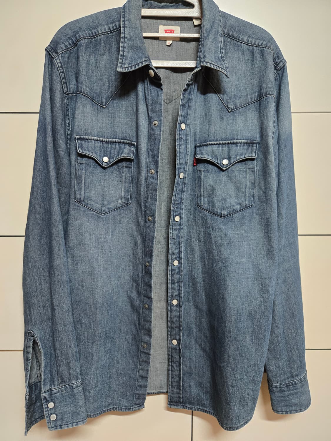 리바이스 웨스턴 중청 데님 셔츠(M사이즈) 상품이미지2