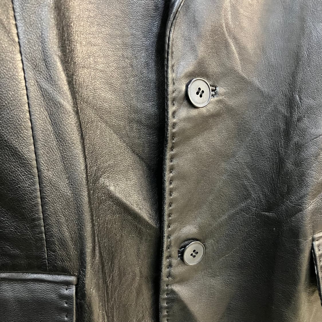 VTG 빈티지 레더 블레이저 M 상품이미지4