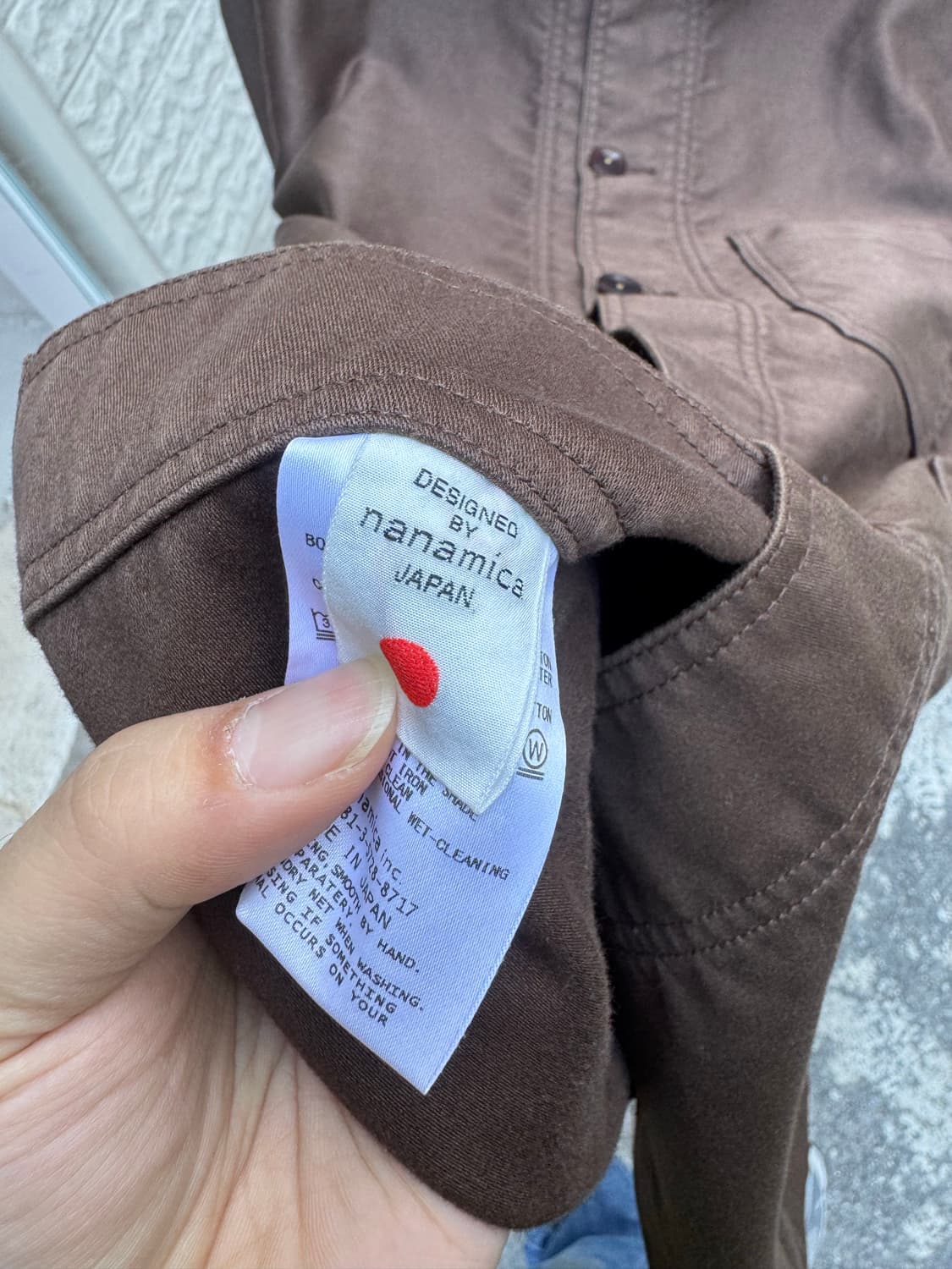 나나미카 몰스킨 프렌치 워크 셋업 상품이미지6