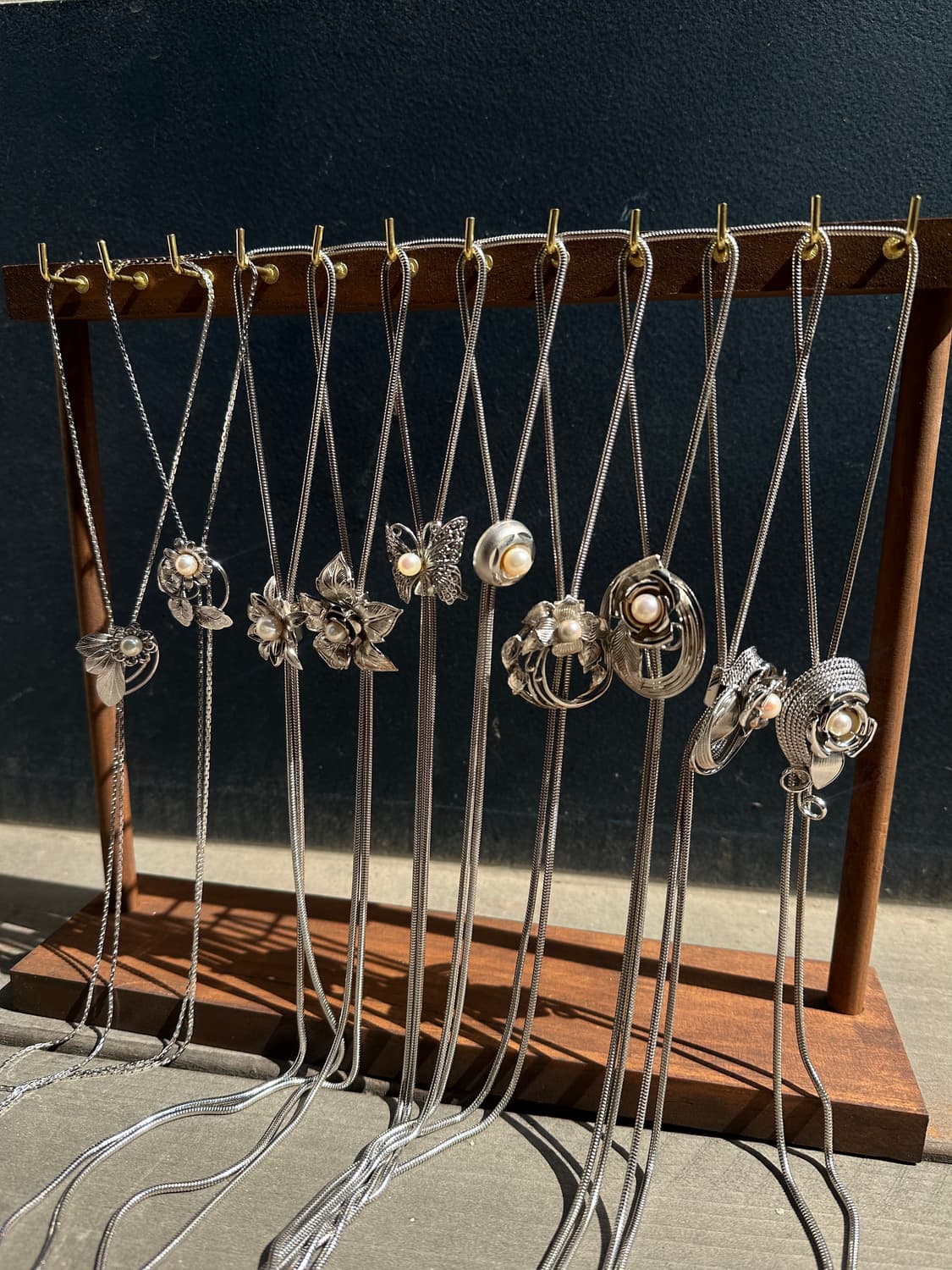 Vintage pearl bolo tie🫧 상품이미지4