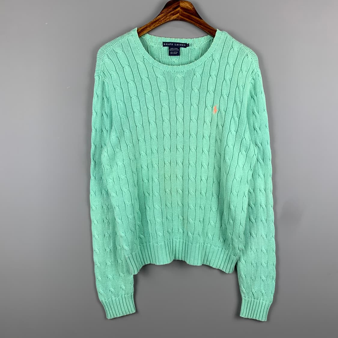 폴로 랄프로렌 신형 민트 꽈배기 니트 상품이미지2