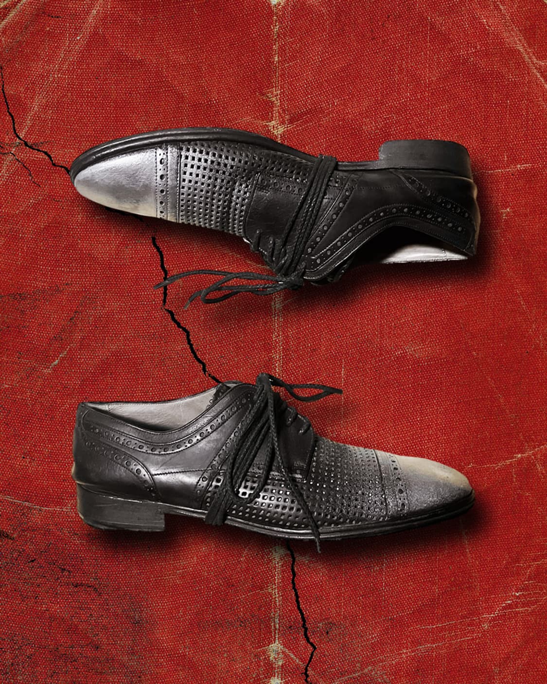 D&G 90s 돌체앤가바나 메탈 페인티드 펀칭 더비 275-80 상품이미지1