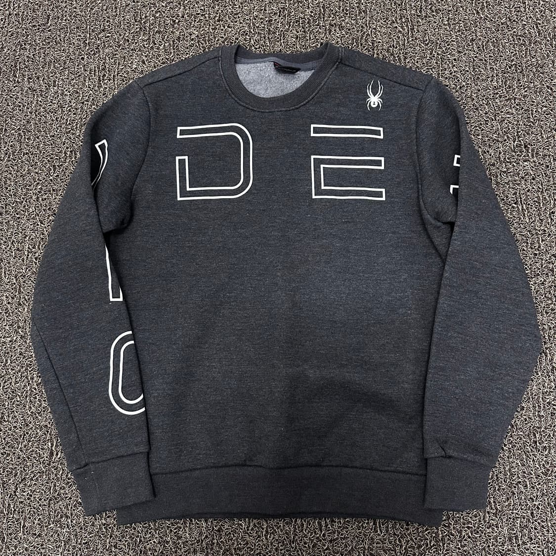 스파이더 여성 기모 맨투맨 그레이 M 상품이미지1