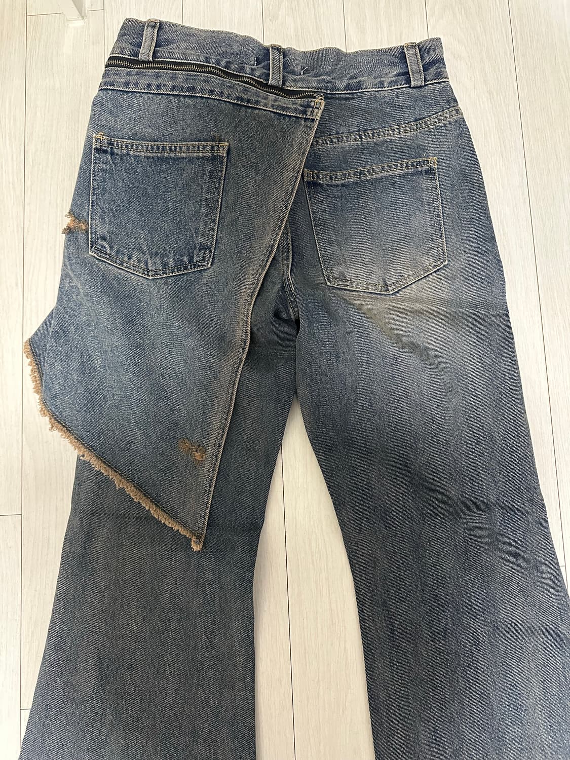 아이필럭키 Denim Bootscut skirt pants 상품이미지4