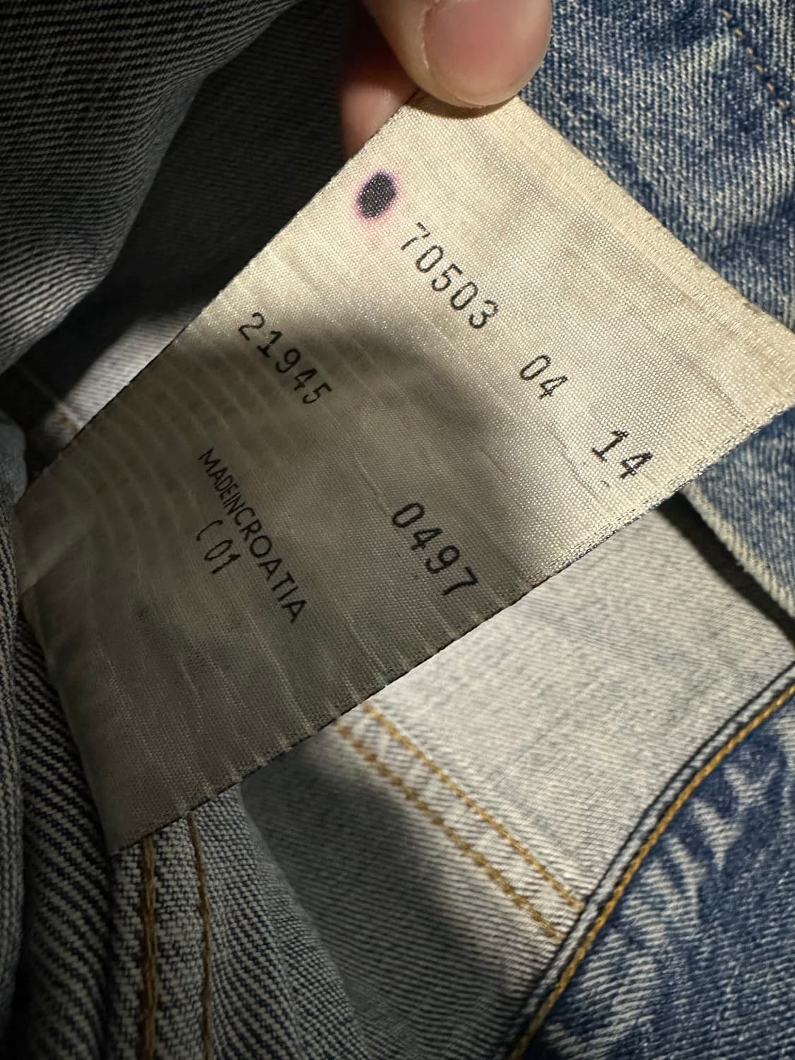 리바이스 70503 90s 트러커 처분  상품이미지5