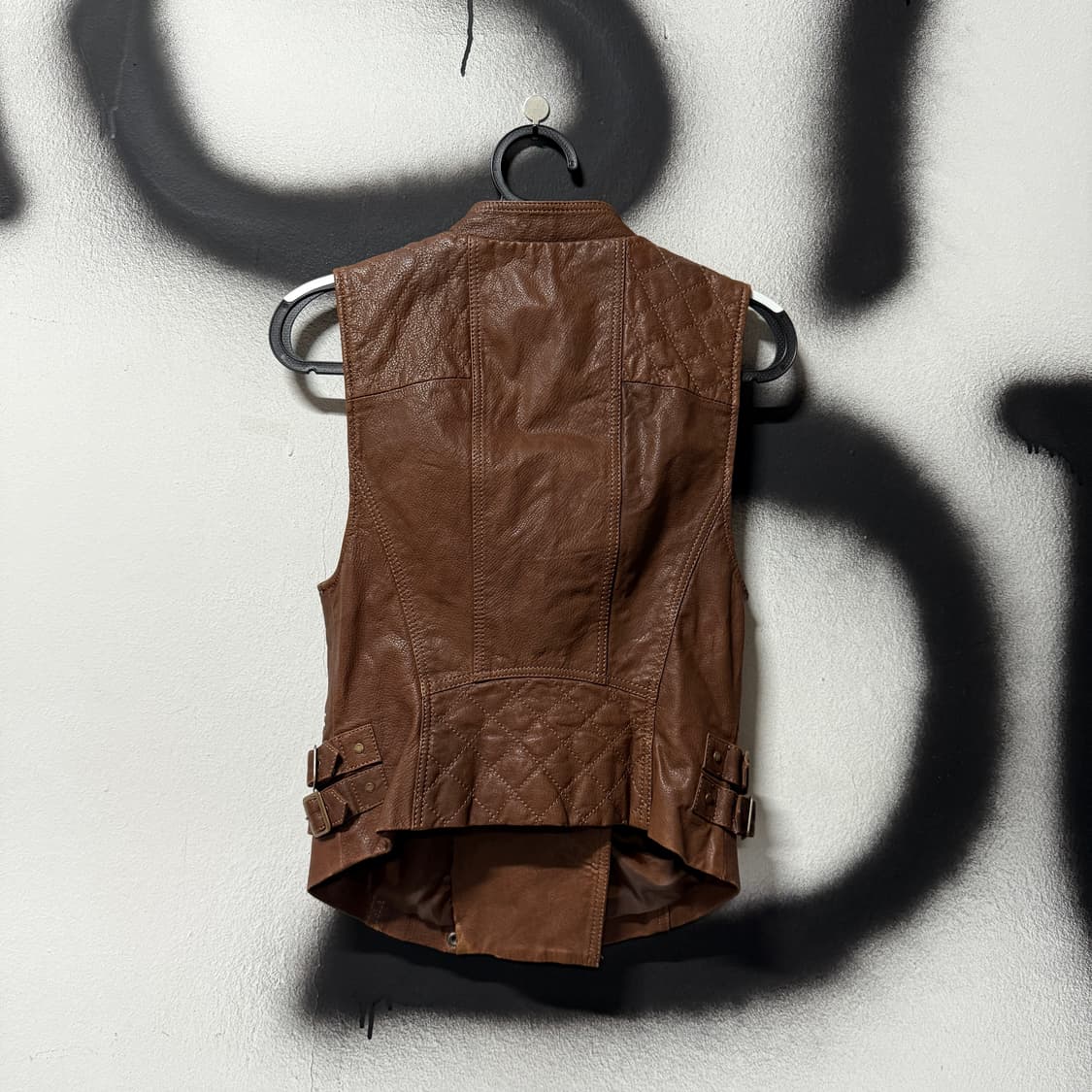 VTG 빈티지 100% 쉽스킨 양가죽 크롭 베스트 상품이미지3