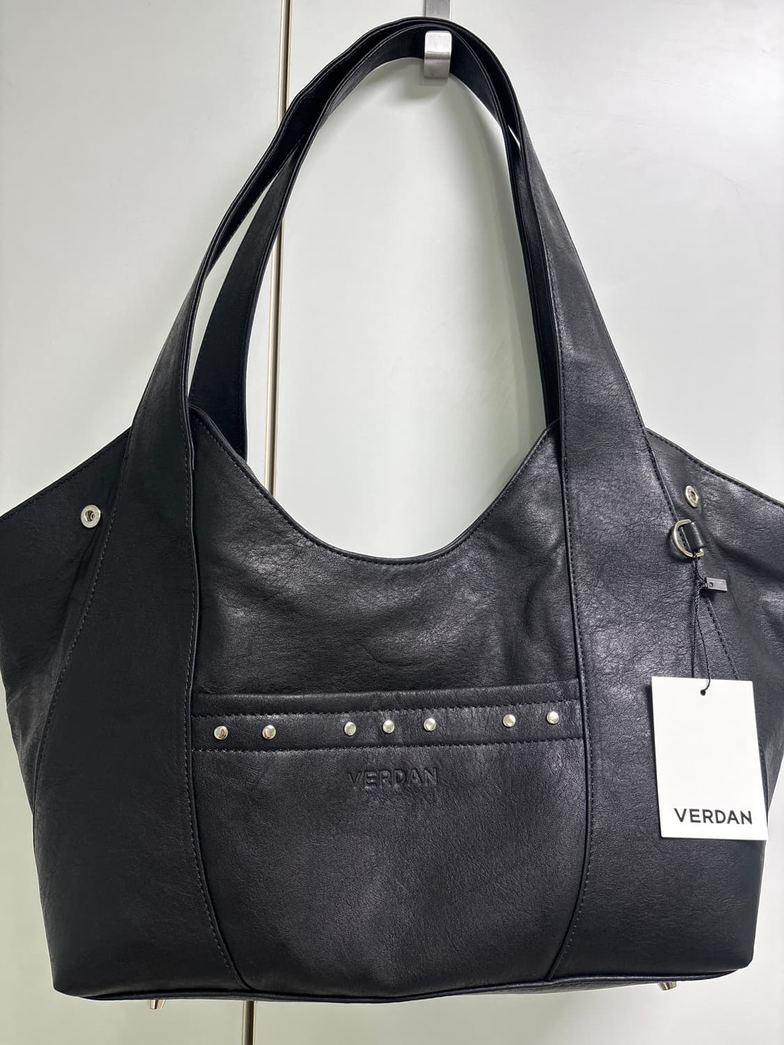 VERDAN Aube 소프트 쇼퍼백 블랙 상품이미지1