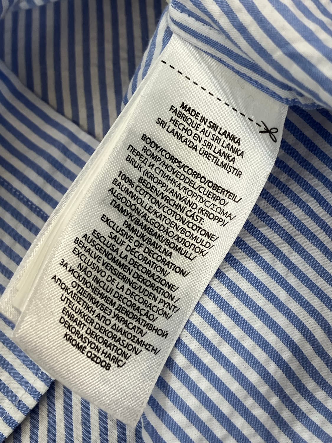 폴로 랄프로렌 스트라이프 셔츠 블루 M #csz2277 상품이미지6