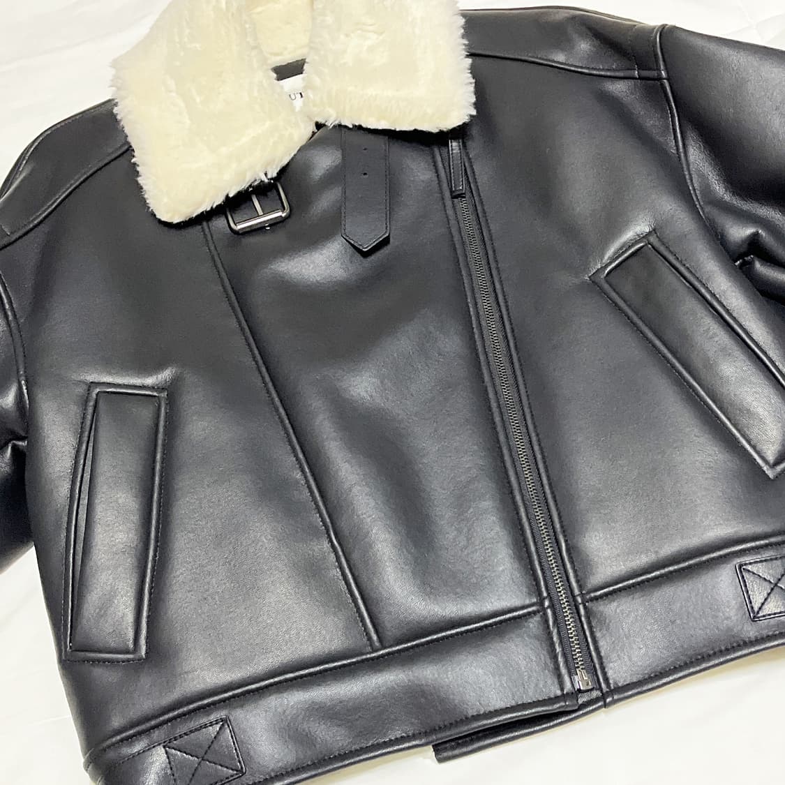 새상품 ) 임블리 부티크라인 무스탕 상품이미지8