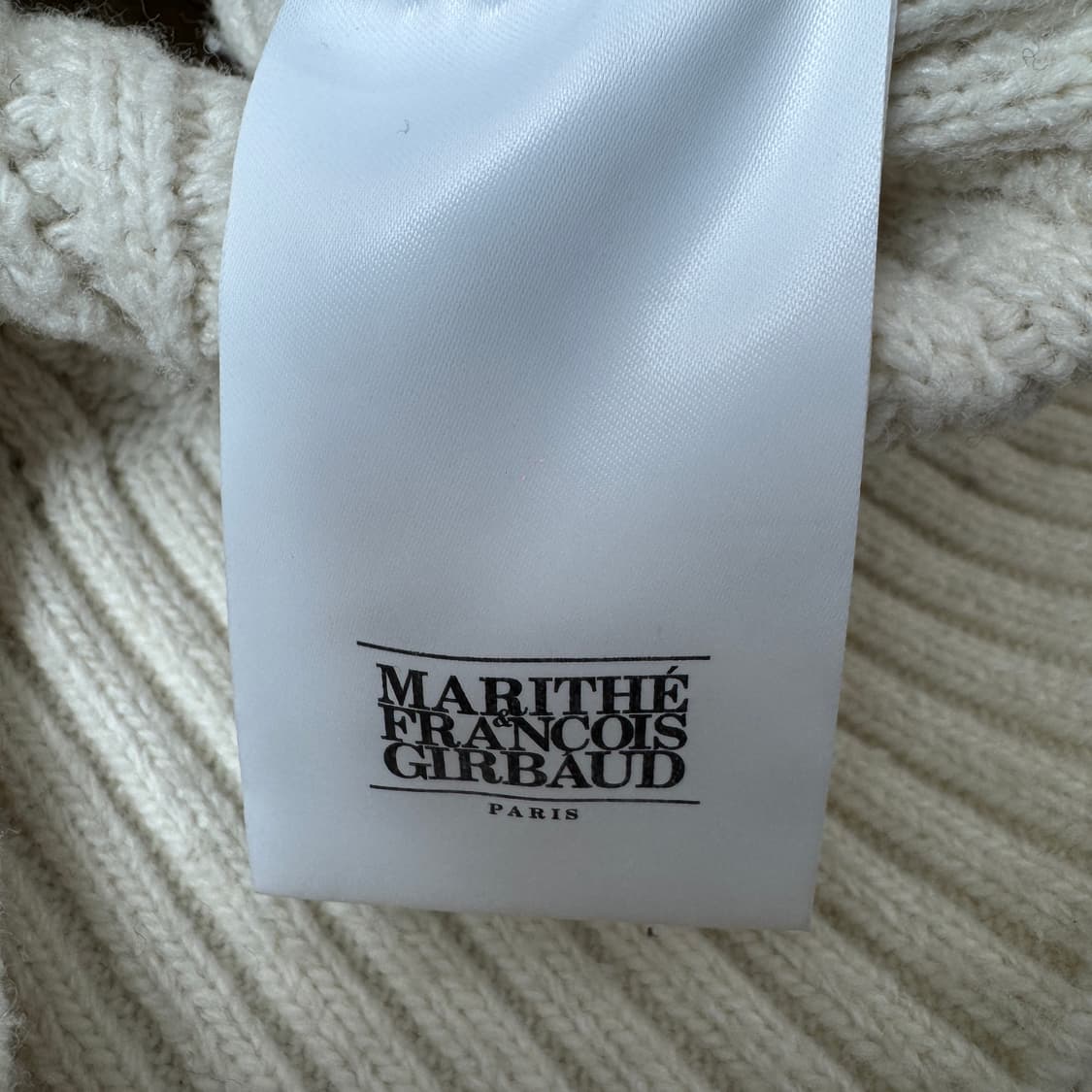 마리떼프랑소와저버 반집업 케이블 꽈베기 니트 아이보리 상품이미지5