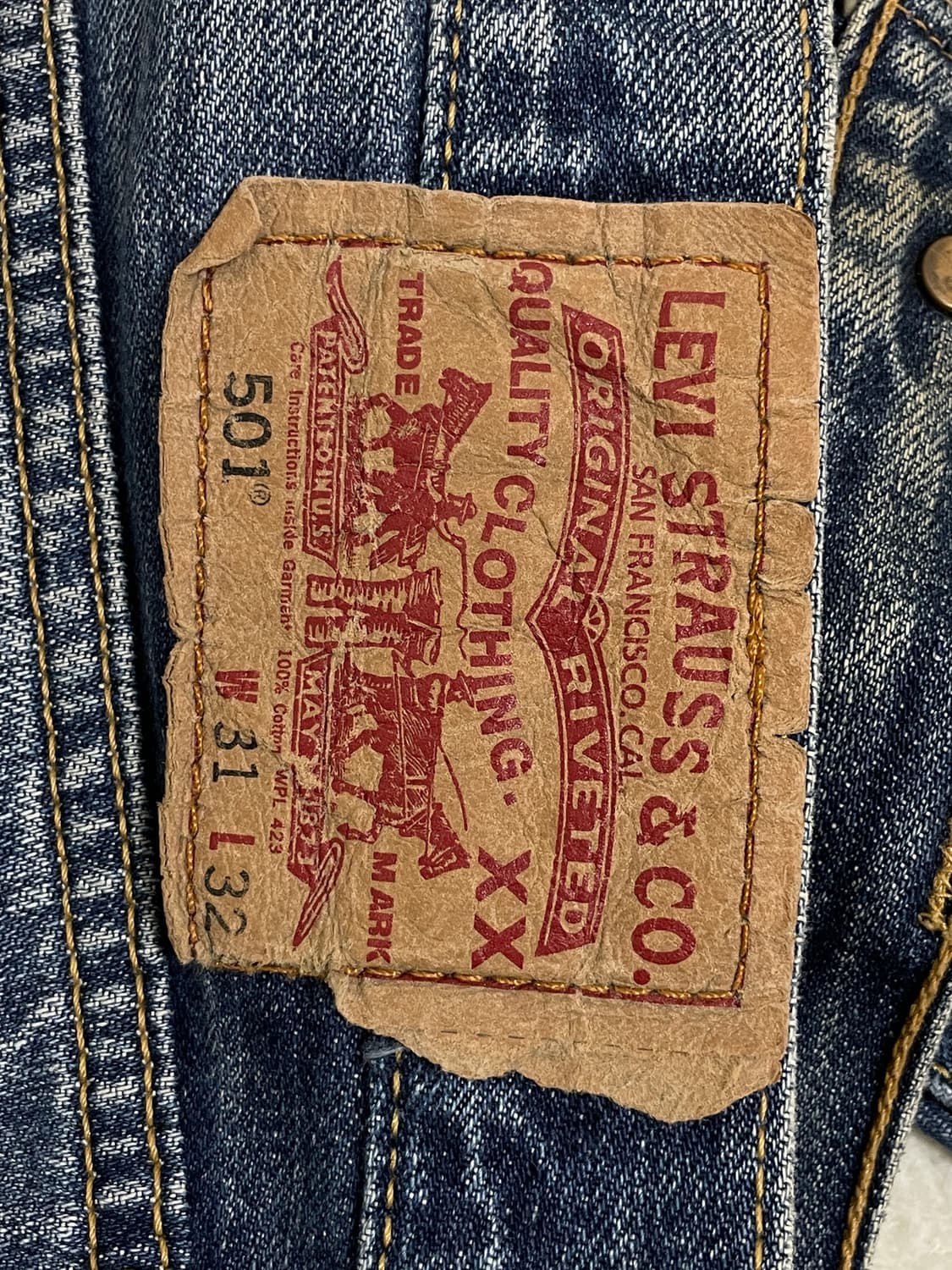 리바이스 501 데님팬츠 상품이미지5