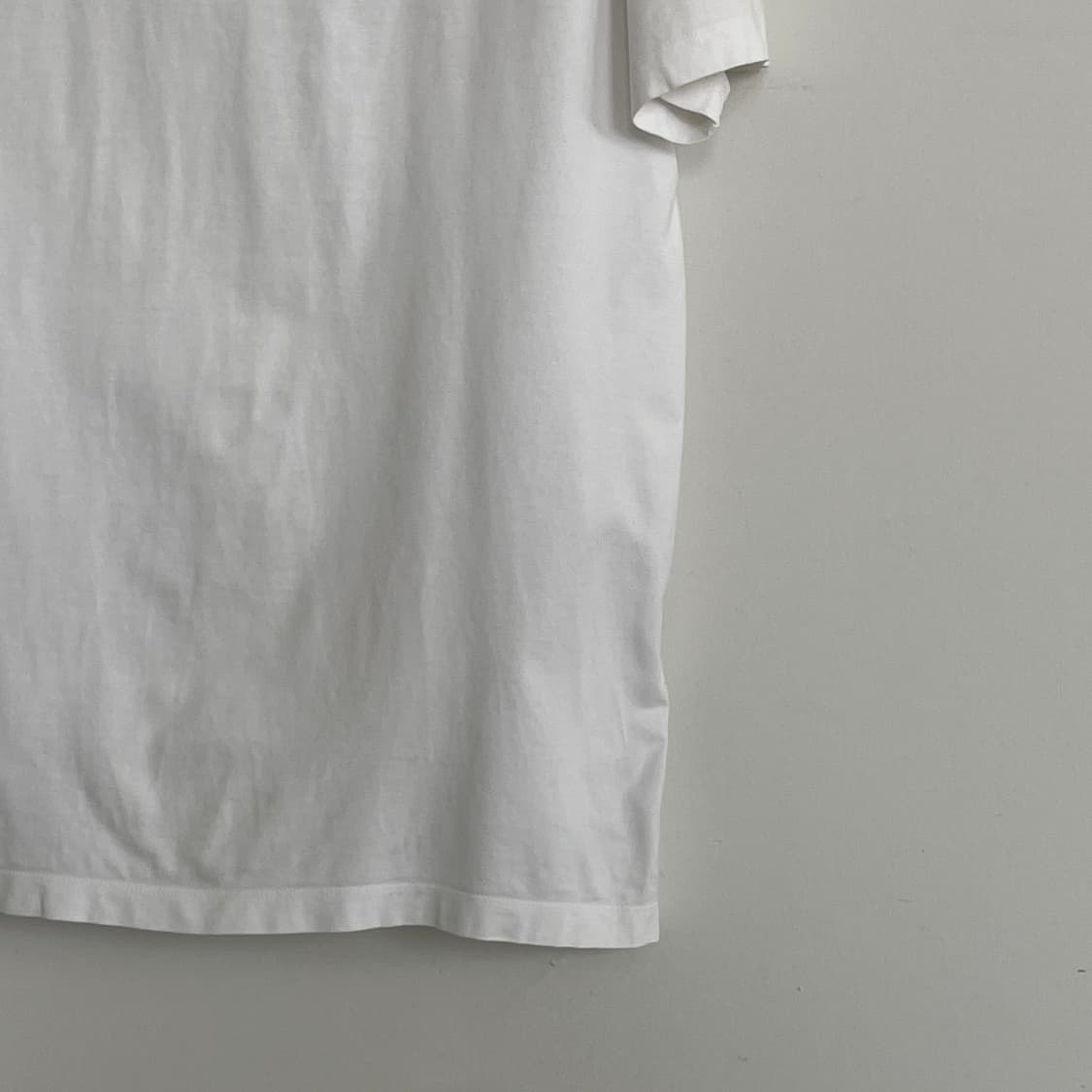톰브라운 3,100 저지 릴렉스드 사이드 슬릿 화이트 반팔 티셔츠 상품이미지8