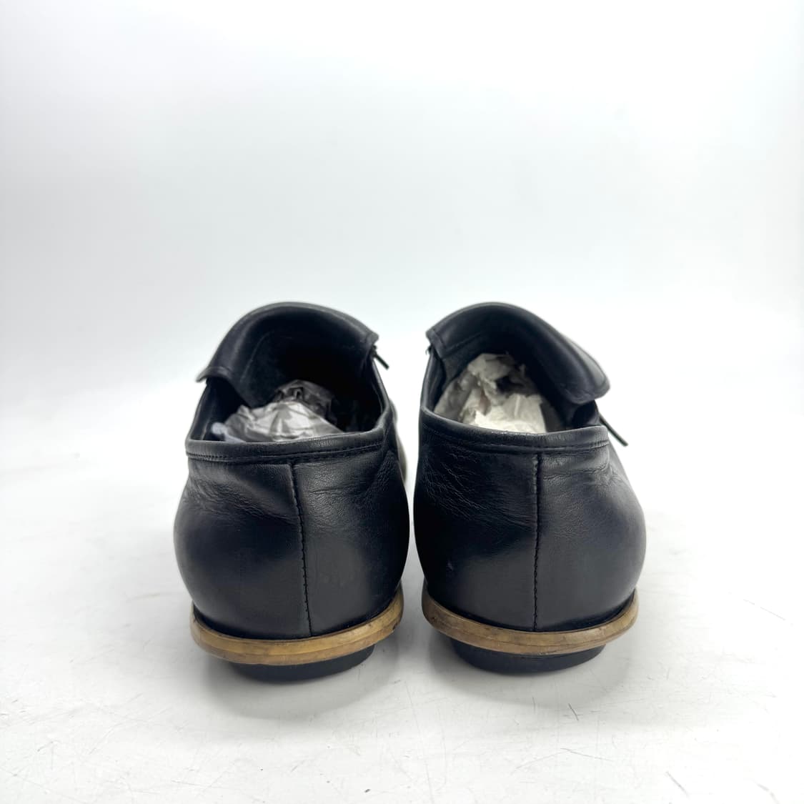 265) GUCCI 구찌 블랙 레더 스니커즈 상품이미지7