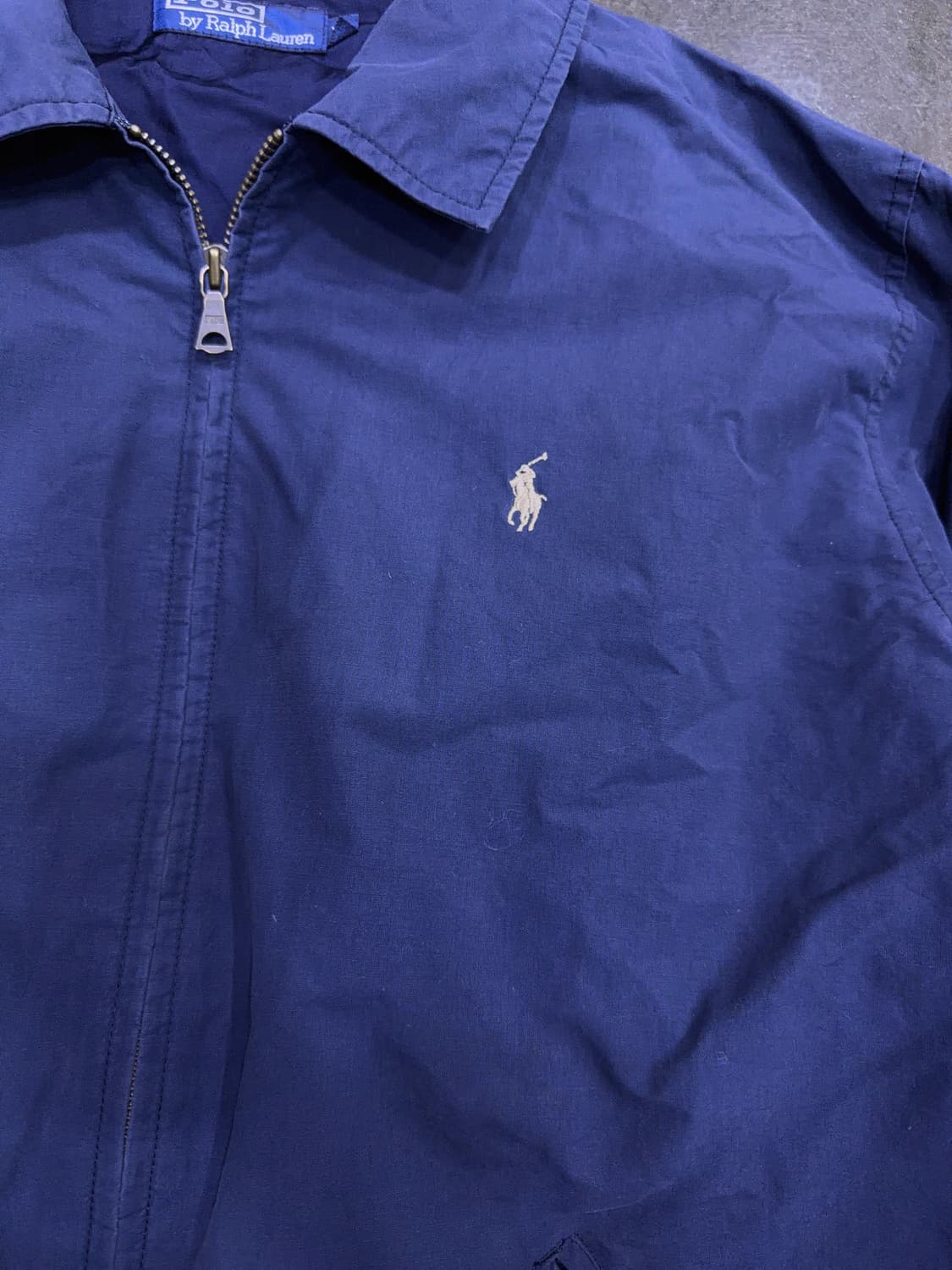 폴로 랄프로렌 빈티지 베이포트 블루종 점퍼 자켓 네이비 XL 상품이미지5