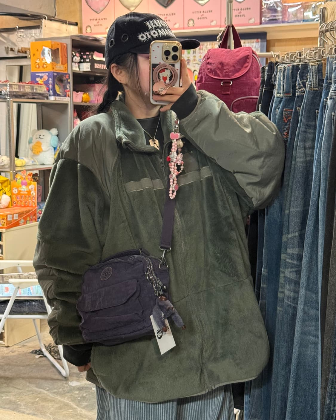 키플링 미니 퍼플 크로스백 상품이미지1