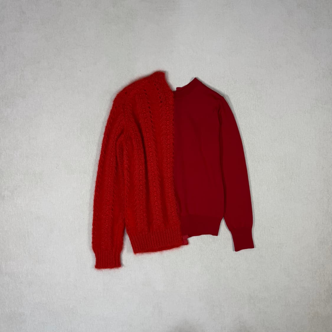Asymmetrical Red Cardigan 상품이미지4