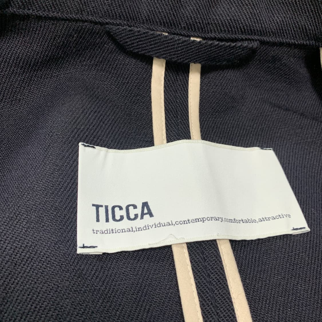 2) TICCA 티카 울 린넨 혼방 더블 금장 자켓 브레이저 상품이미지4