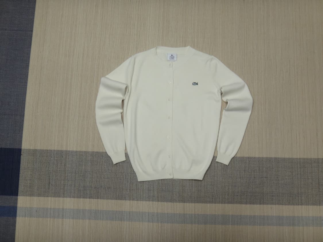 (M) 라코스테 LACOSTE 여성 가디건 아이보리 상품이미지1