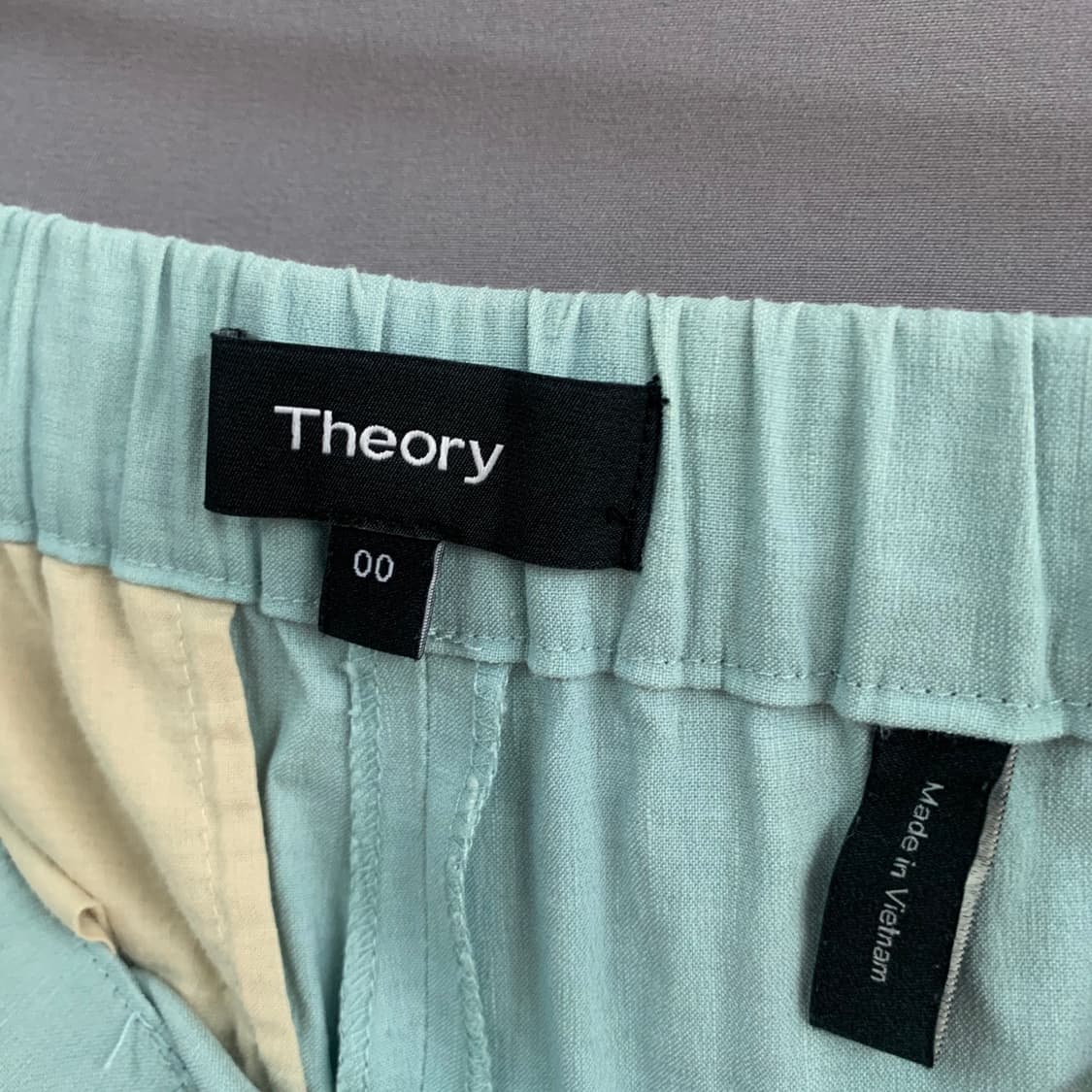 THEORY 띠어리 노카라 린넨 오픈 블레이저 블루 슈트 셋업 세트 상품이미지7