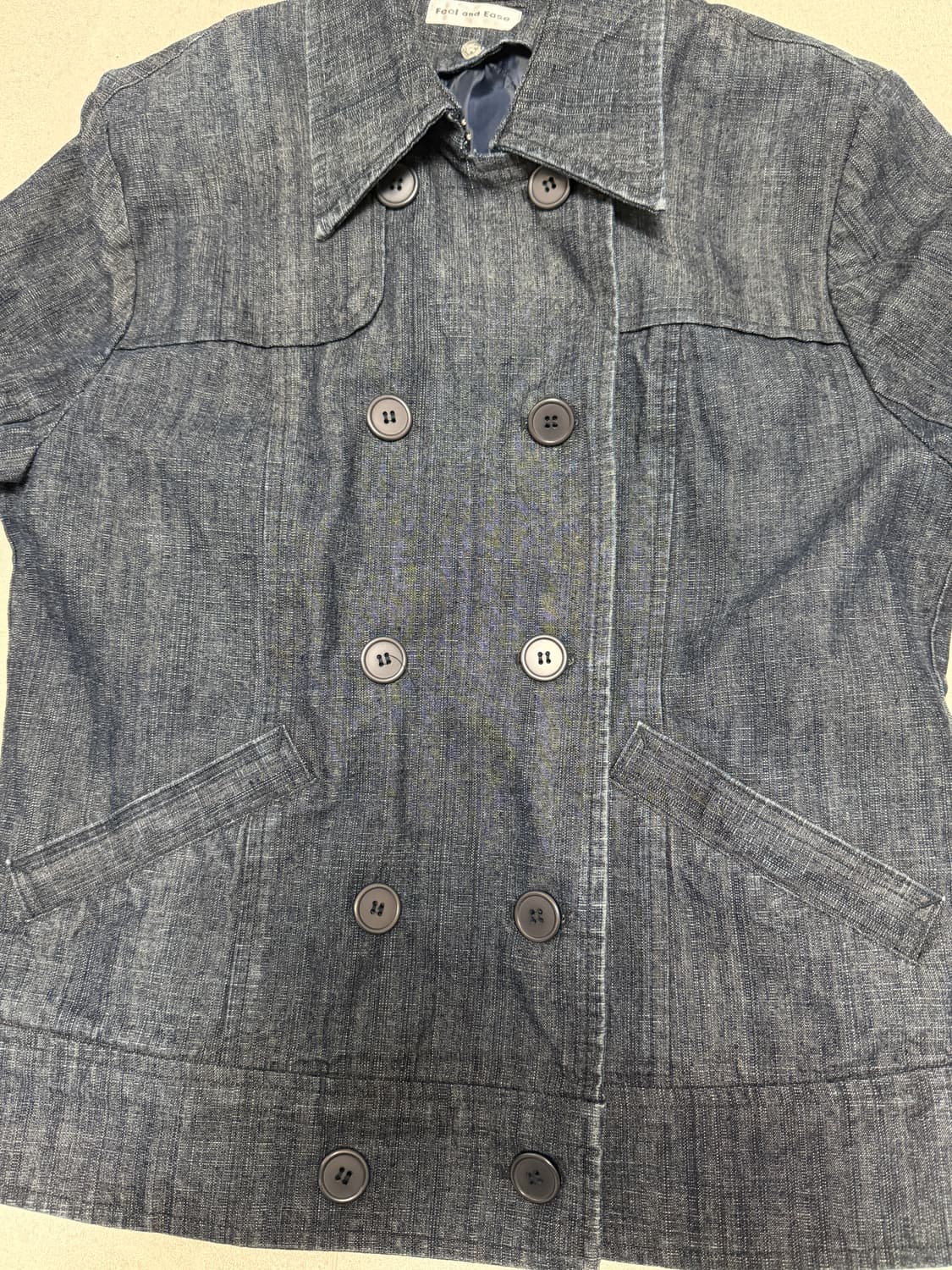 더블 버튼 데님 자켓 상품이미지7