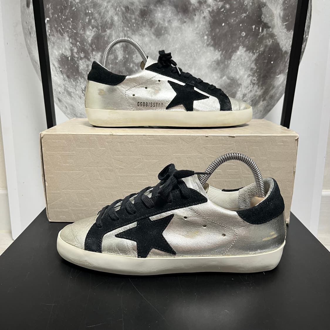 정품 36) 골든구스 실버 블랙 스니커즈 230~235 상품이미지1