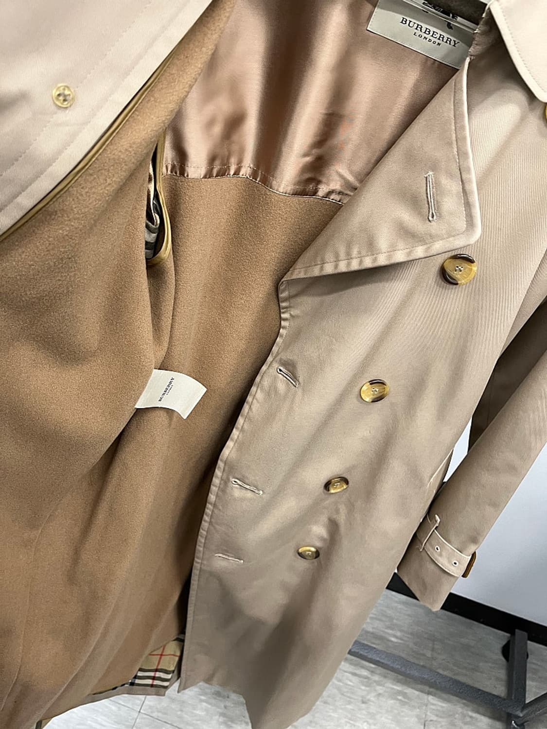 105) 버버리 런던 개버딘 내피 트렌치코트  상품이미지6