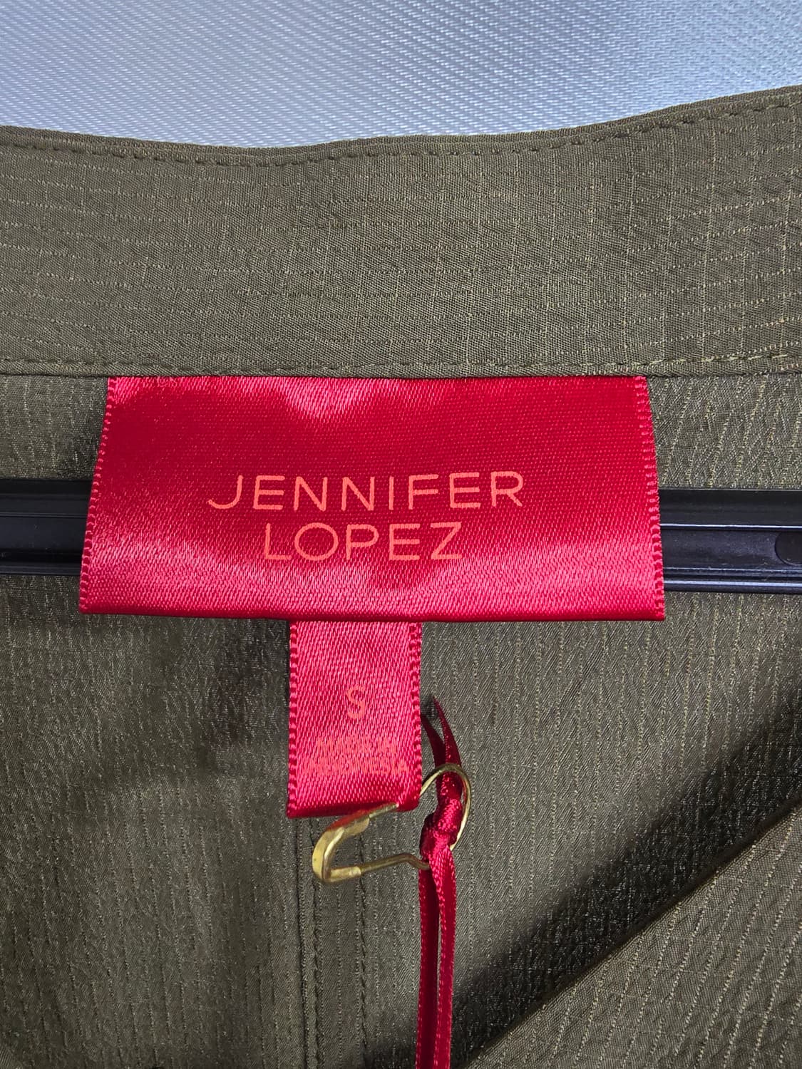 제니퍼로페즈 매듭 블라우스 카키색 (1790) 상품이미지3