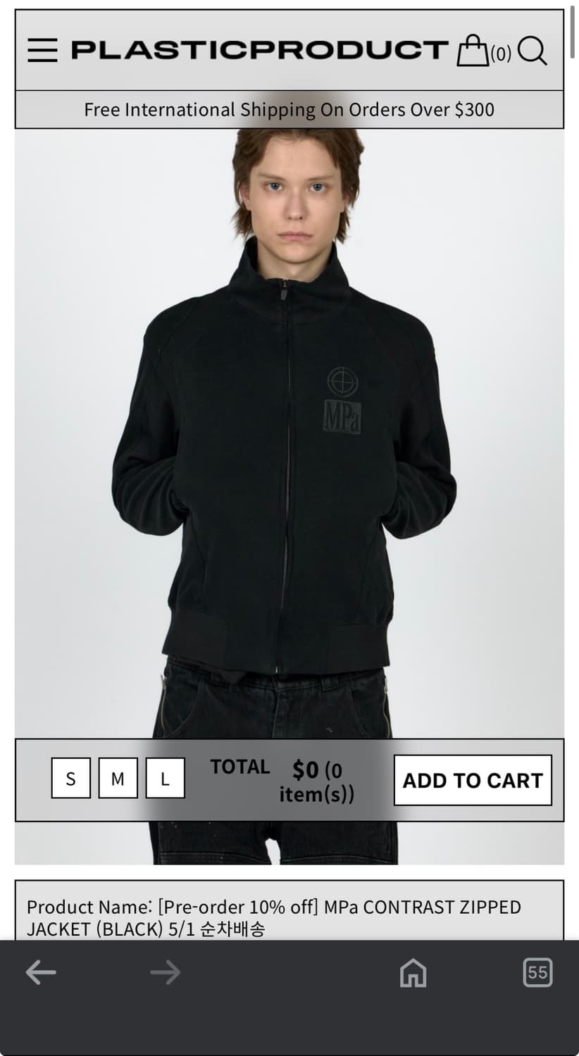 MPa CONTRAST ZIPPED JACKET 상품이미지1