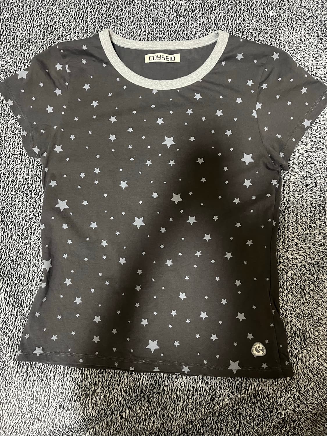 코이세이오 milky star t-shirt charcoal 상품이미지2