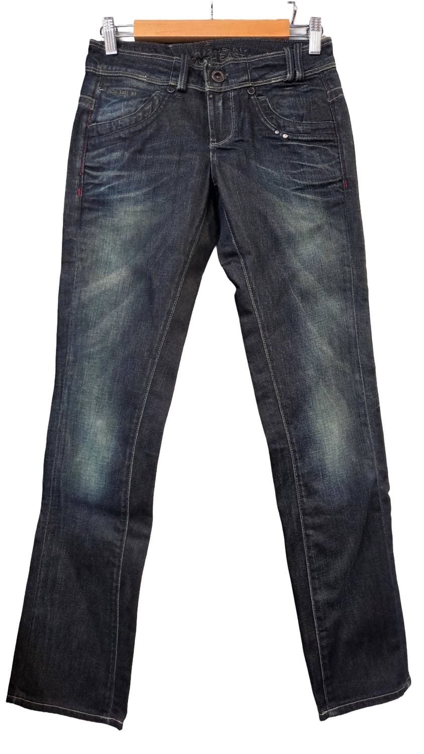 택 달린 G-Star RAW 미지 집 블랙 바지입니다. 26사이즈에 스판 상품이미지1