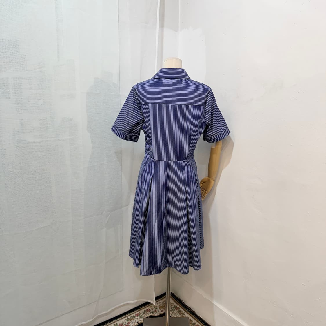 줄무늬 스트라이프 반팔셔츠원피스 롱원피스 4457 상품이미지4