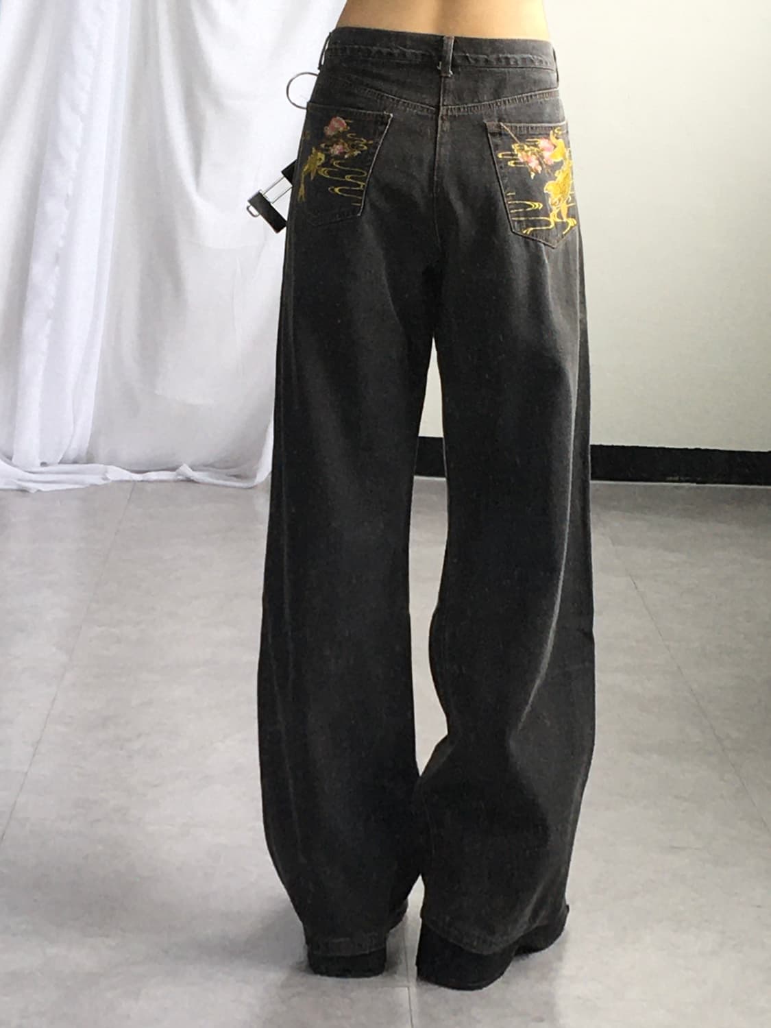 Oriental needle work denim pants 상품이미지6