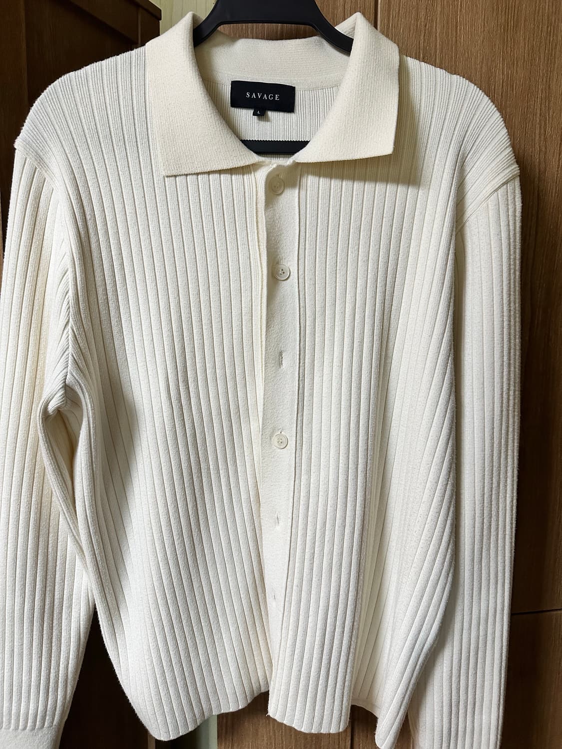 세비지 카라 니트 가디건 상품이미지3