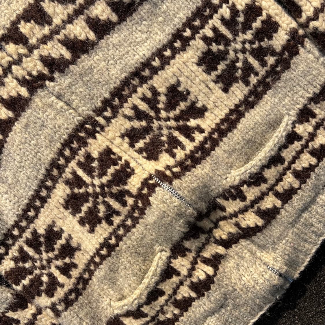 빈티지 캐나다 코위찬 집업 상품이미지4