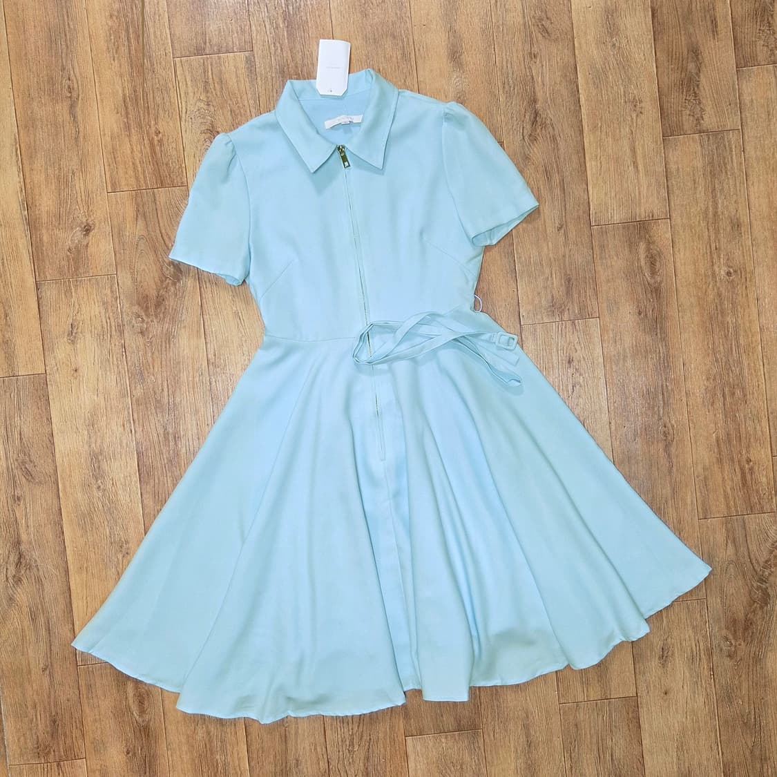 미미워(MIMIWOR) 스카이블루 블루밍 커리어원피스 55 새상품 상품이미지4