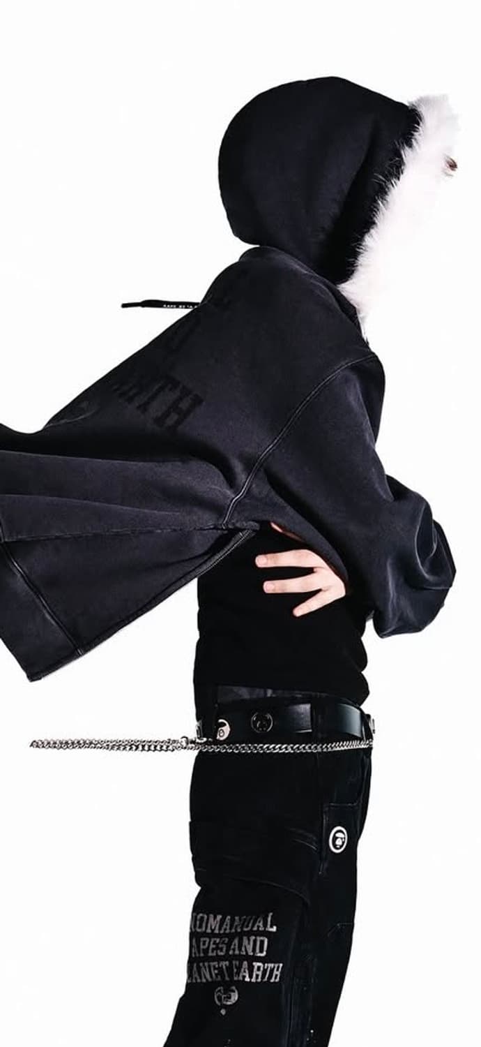 nomanual x aape 차콜 후드집업 M 상품이미지1