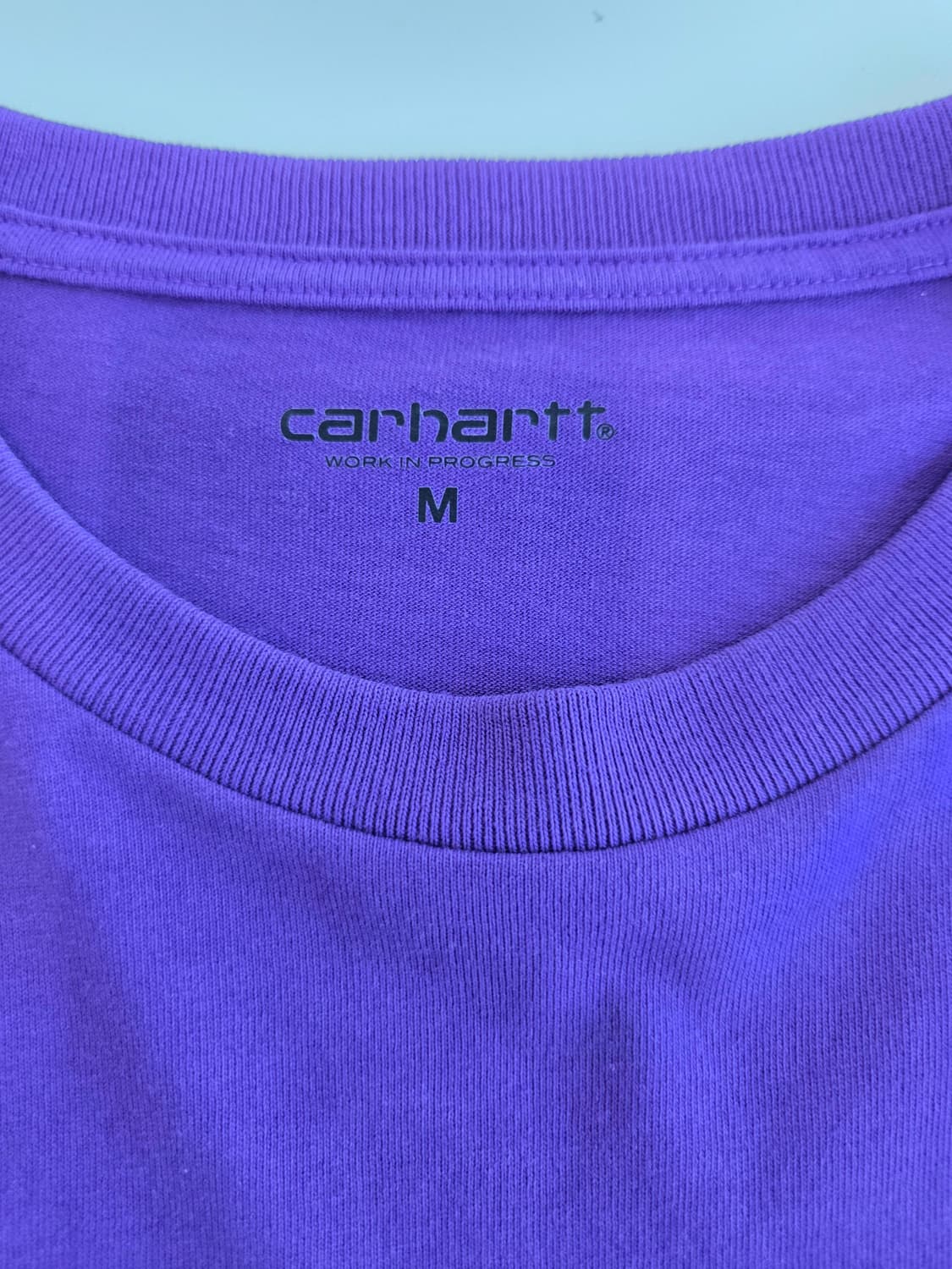 칼하트 포켓 롱슬리브 티셔츠 퍼플 M 상품이미지3