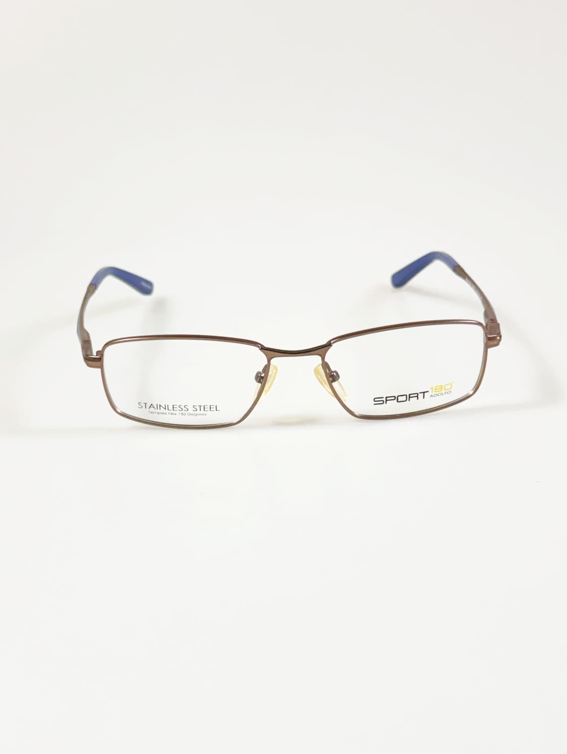 ADOLFO SPORT 180 슬림 스퀘어 메탈 빈티지 안경 상품이미지1